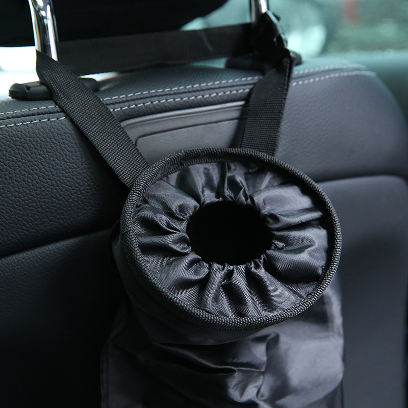 Waterproof  car back seat organizer umbrella trash can trash bin bag for car