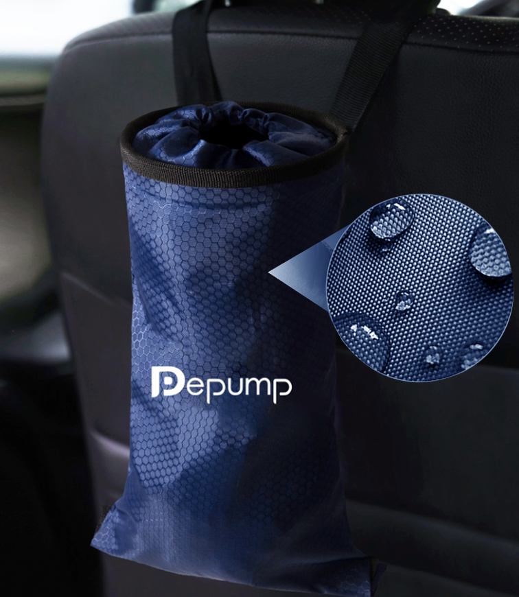 Waterproof  car back seat organizer umbrella trash can trash bin bag for car