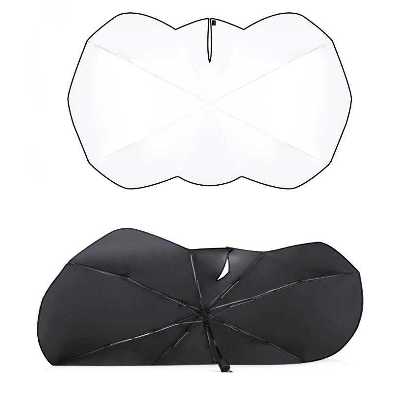 Foldable Car Windshield Sunshade Umbrella Type Sun Shade Butterfly Edge Front Window Sunshade
