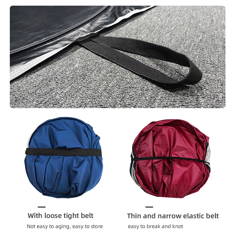 Car Windshield Sunshade Polyester pongee 300t Upgrade black glue cloth Full shading