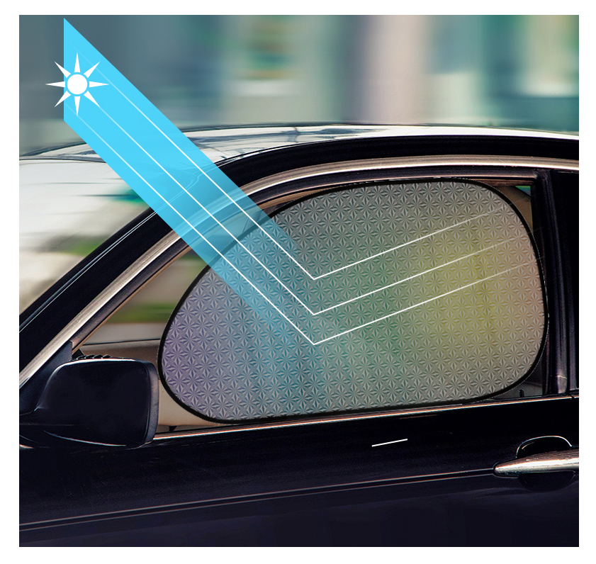 Car Sun Shade electrostatic film Sunshades for full Car Window 4 Pack