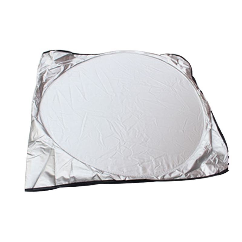 ZY-Q-022A Car Windshield SunShade Half shading HDPE Silver cloth Custom-made and Heat Insulation