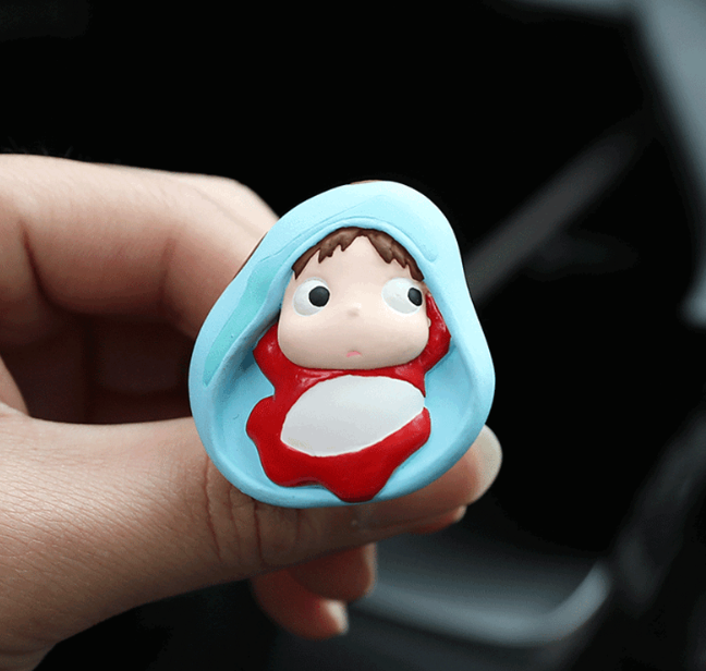 Adorable Cartoon Baby Girl Resin Figurine Resin Doll Table Automobile Decor car vent air freshener