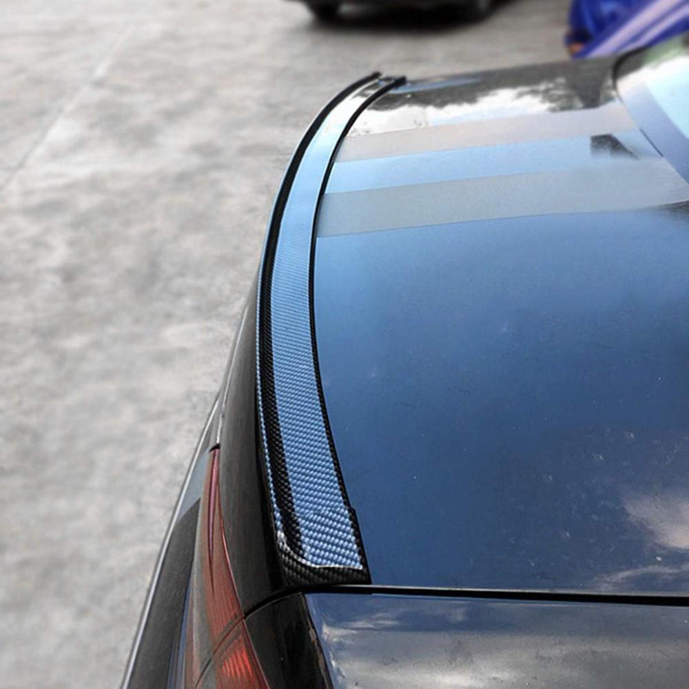 Universal Carbon Fiber Car Rear Automotive Spoilers Rubber Trunk or Rear Roof Lip Spoiler