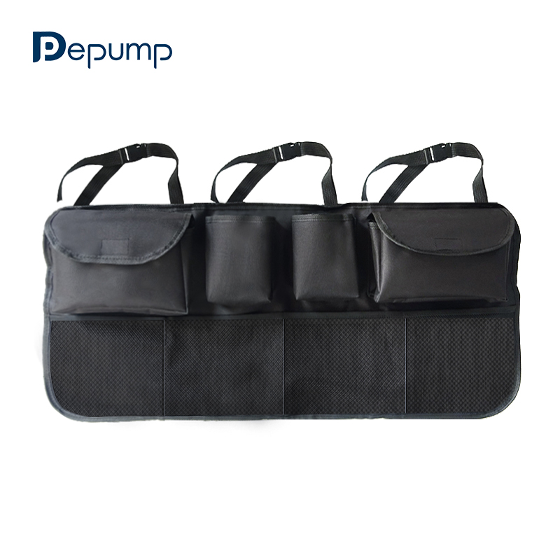 Hanging Car Seat Storage Bag Car Trunk Organizer With Multi-Pocket