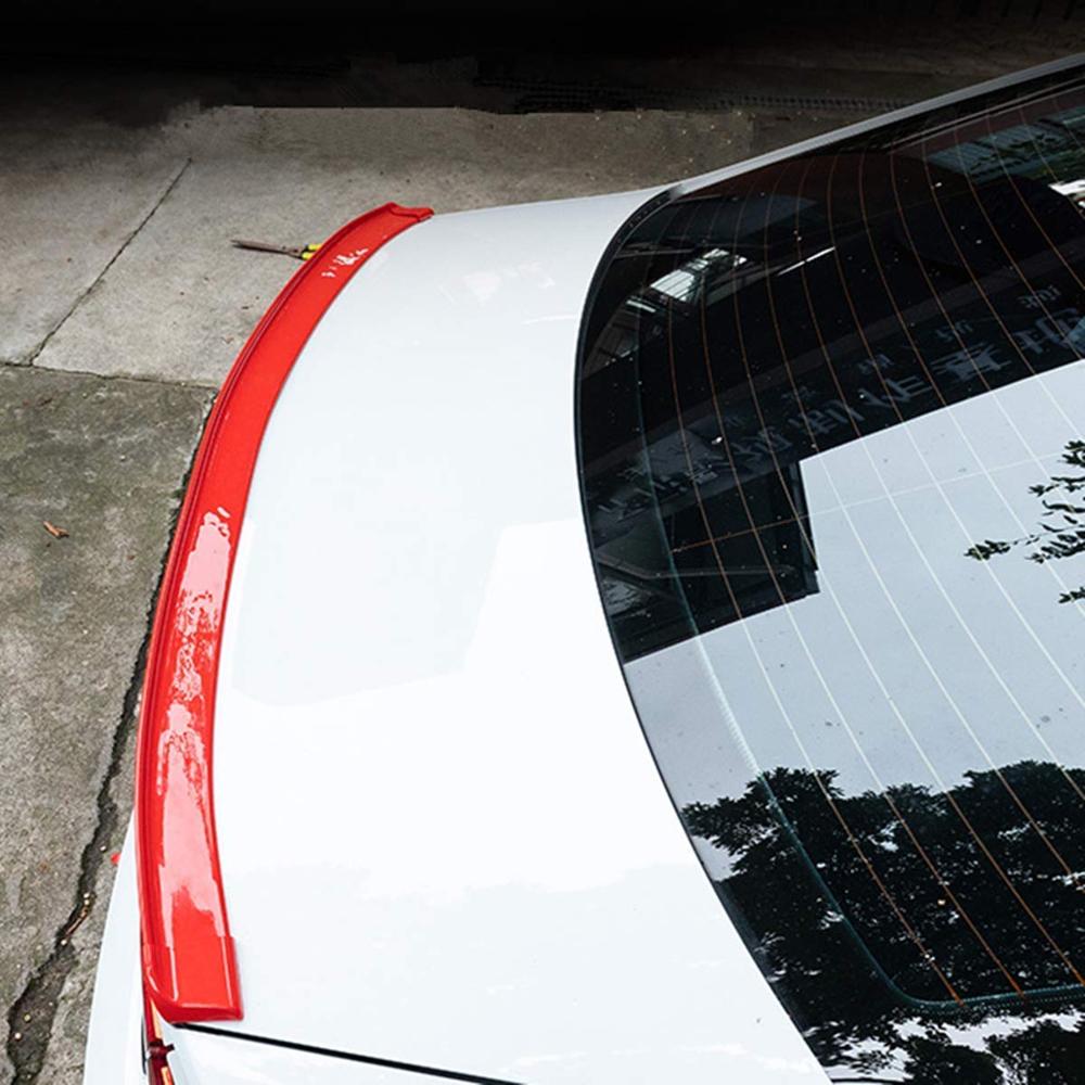 Universal Carbon Fiber Car Rear Automotive Spoilers Rubber Trunk or Rear Roof Lip Spoiler