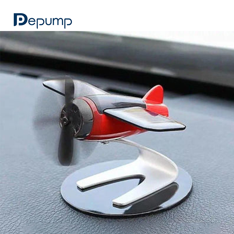 Non-slip Solar Energy Rotate Automobile Dashboard Aircraft Dropshipping Airplane Car Air Freshener