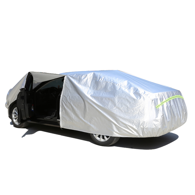 CY-S-063 Outdoor uv protection Waterproof Oxford Cloth plus cotton zipper door car cover