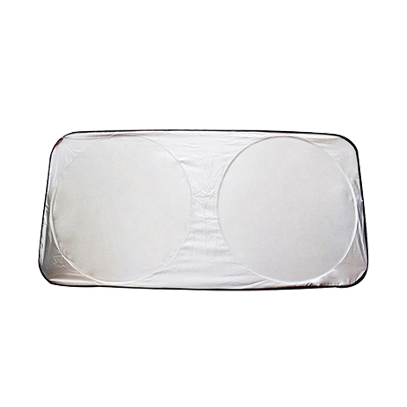 ZY-Q-022A Car Windshield SunShade Half shading HDPE Silver cloth Custom-made and Heat Insulation
