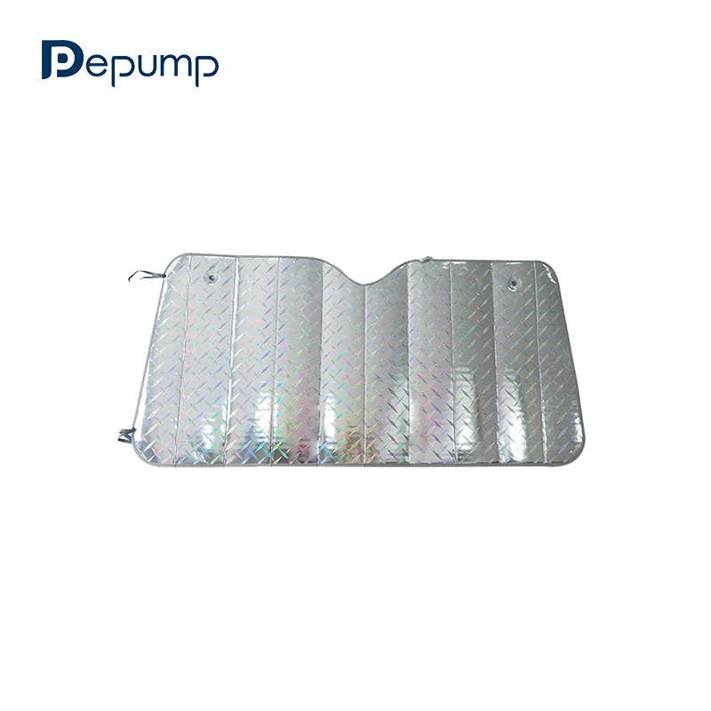 ZY-Q-045 car Front glass laser aluminum car sunshades protector car windshield Foldable sun shade
