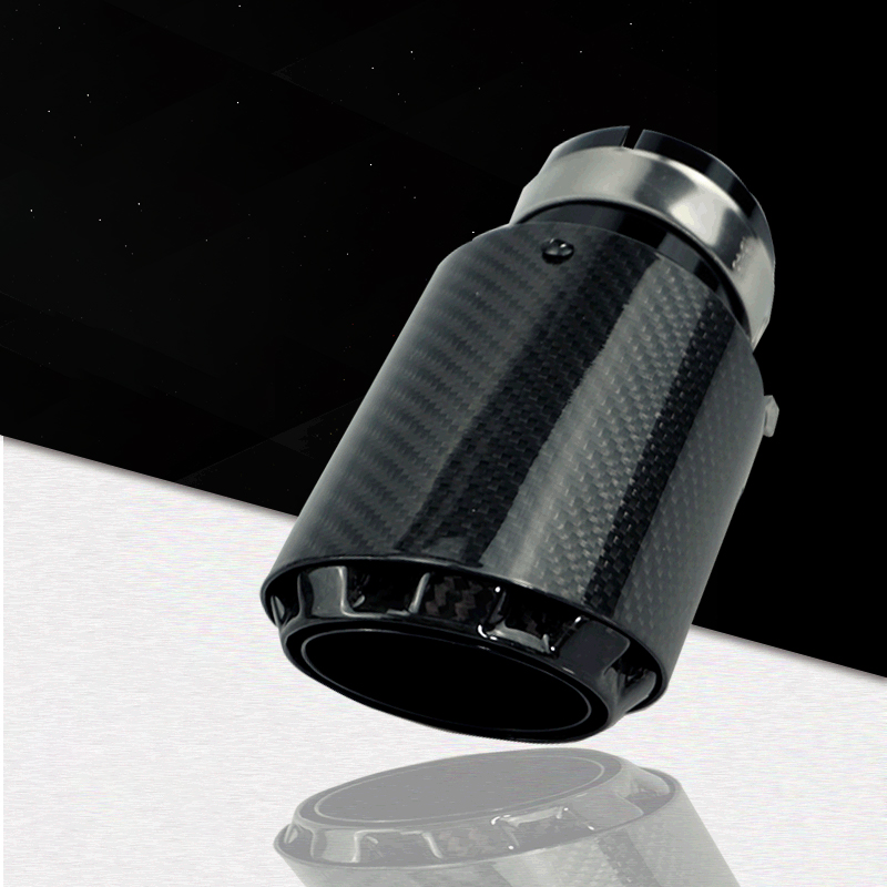 Dia 89 101 114mm style exhaust muffler tip pipe for car Single straight outlet tail throat pipe