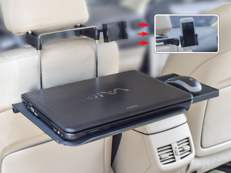 Auto Steering Wheel Desk Car Travel Table Fits Most Vehicles Steering Wheels Car Back Seat Organizer
