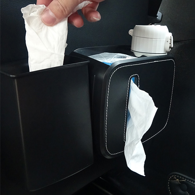 New Arrival Back Seat Hanging Car Organizer Car Multifunctional Storage Box Universal Car Trash Can