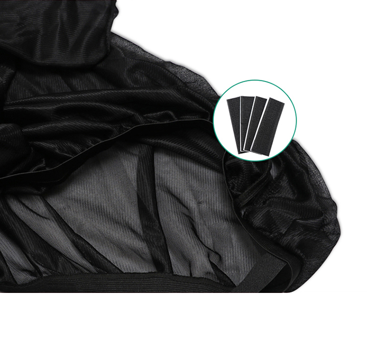 UV Protection Rear Side Window Car Sun Shade Retractable Black Mesh Car Sunshade Curtain