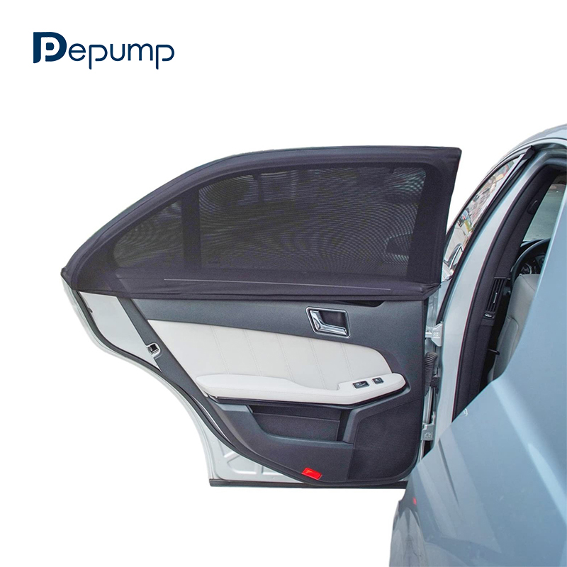 UV Protection Rear Side Window Car Sun Shade Retractable Black Mesh Car Sunshade Curtain