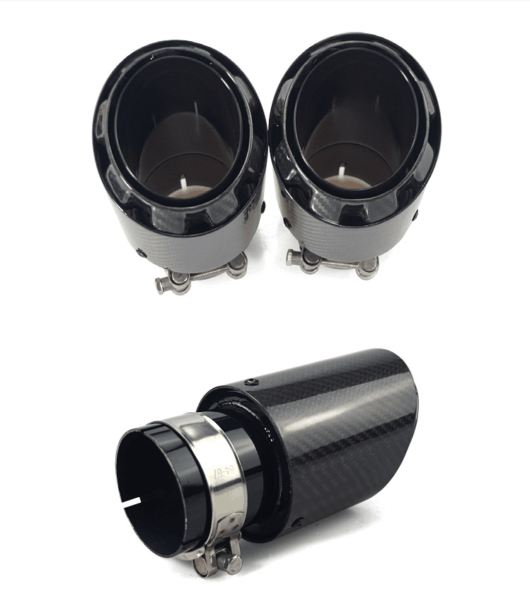 Dia 89 101 114mm style exhaust muffler tip pipe for car Single straight outlet tail throat pipe