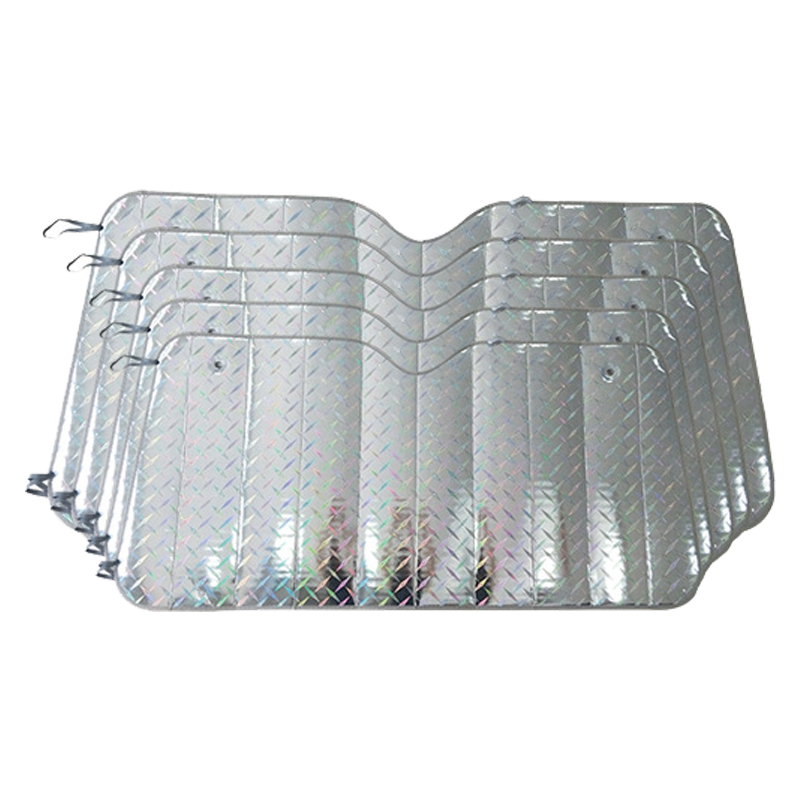 ZY-Q-045 car Front glass laser aluminum car sunshades protector car windshield Foldable sun shade