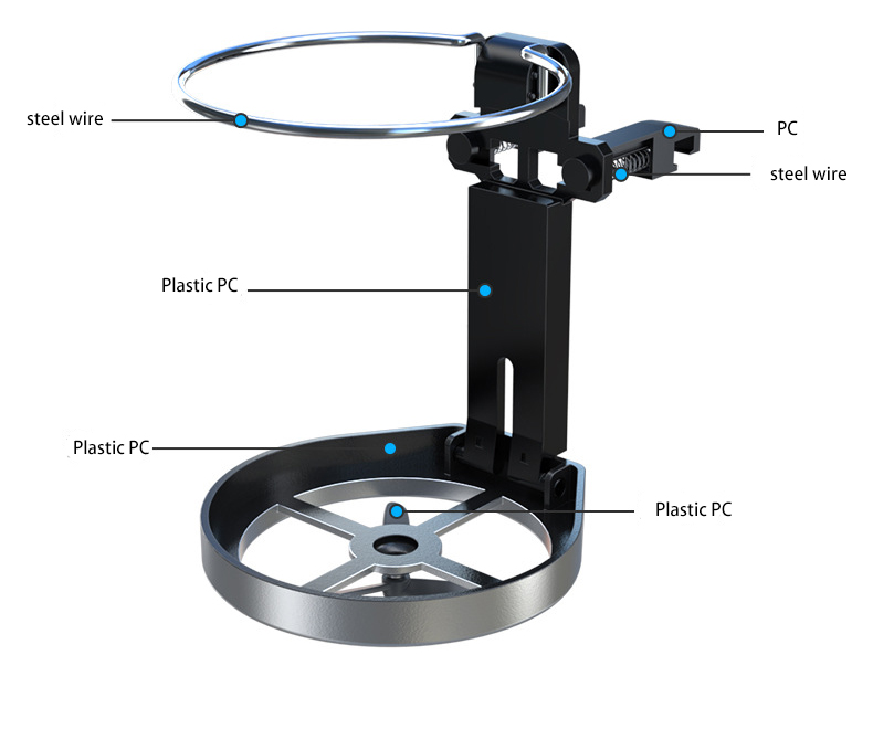 Auto Car Air Vent Folding Cup Drink Holder Beverage Bottle Bracket Stand Rack Car Frame