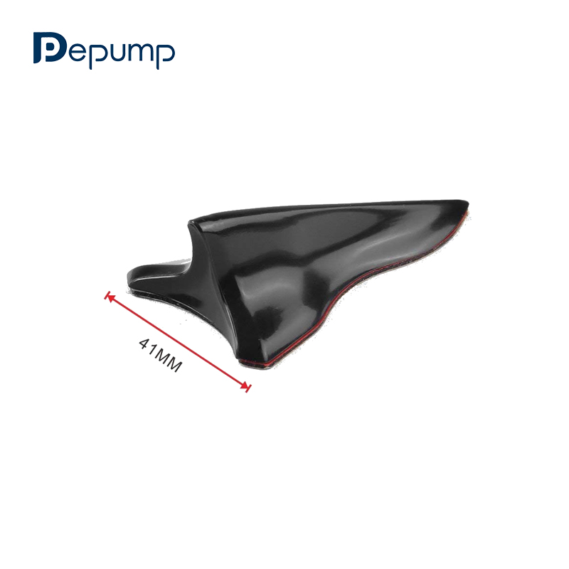 EVO-Style ABS Wing Kit Vortex Generator Roof Shark Fins Spoiler with Black and Carbon Fiber Color