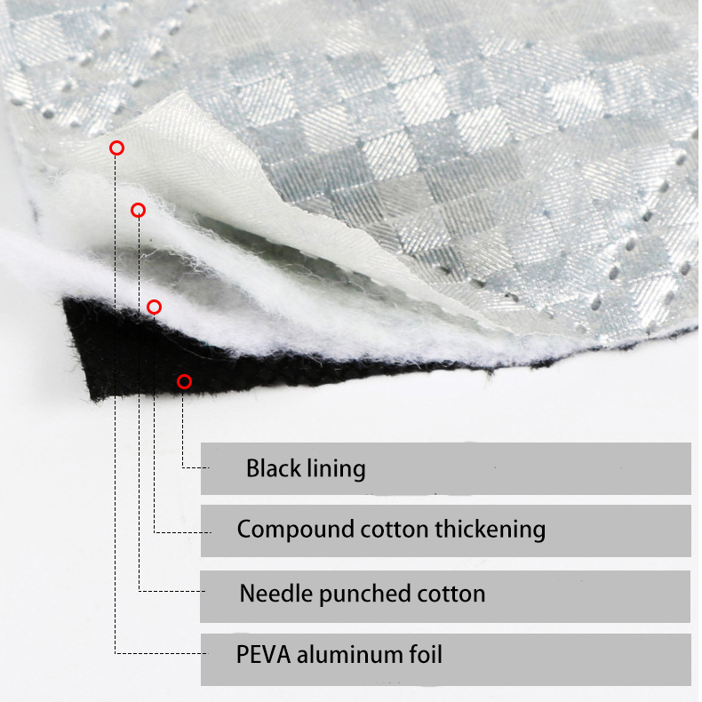 Portable waterproof Protector PEVA half Car Cover Windscreen Snow Ice Frost Dust proof Cover