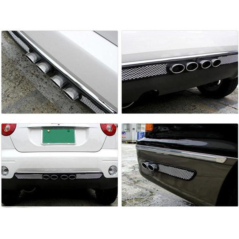 New design car modification parts Simulated Grid Exhaust Tail Pipe Decoration Sticker for DIY car