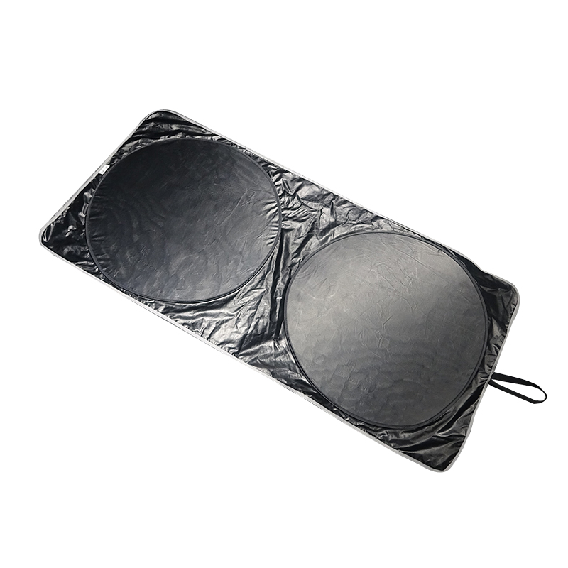 Car Windshield Sunshade Polyester pongee 300t Upgrade black glue cloth Full shading
