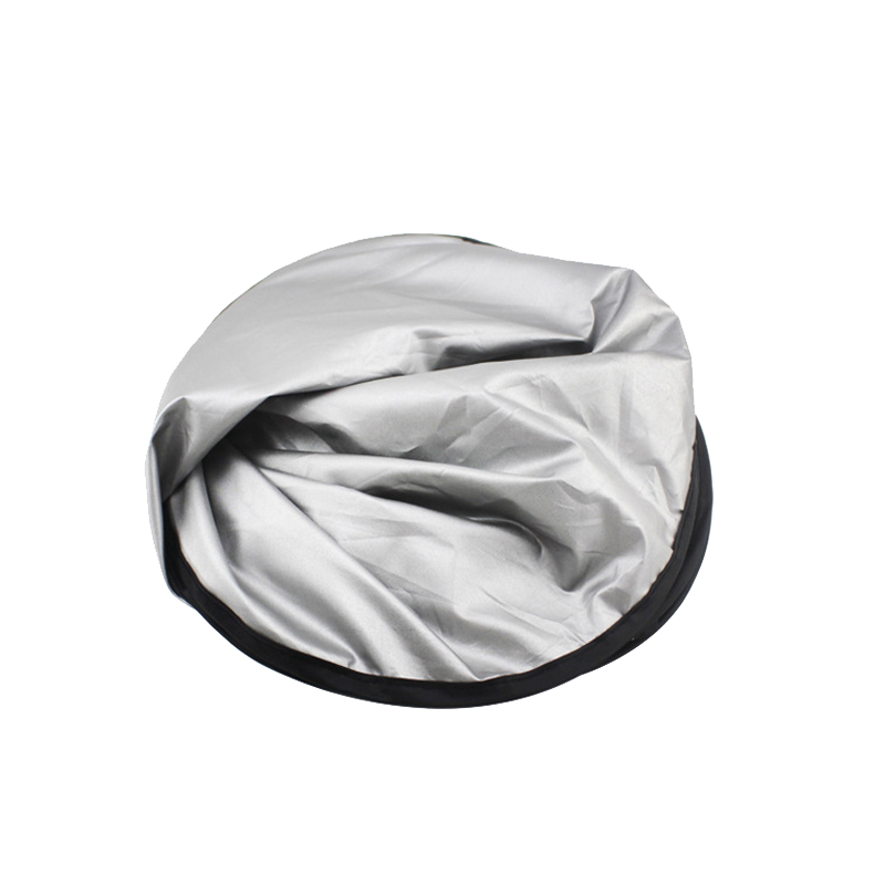 ZY-Q-022A Car Windshield SunShade Half shading HDPE Silver cloth Custom-made and Heat Insulation