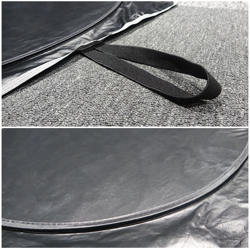 Car Windshield Sunshade Polyester pongee 300t Upgrade black glue cloth Full shading