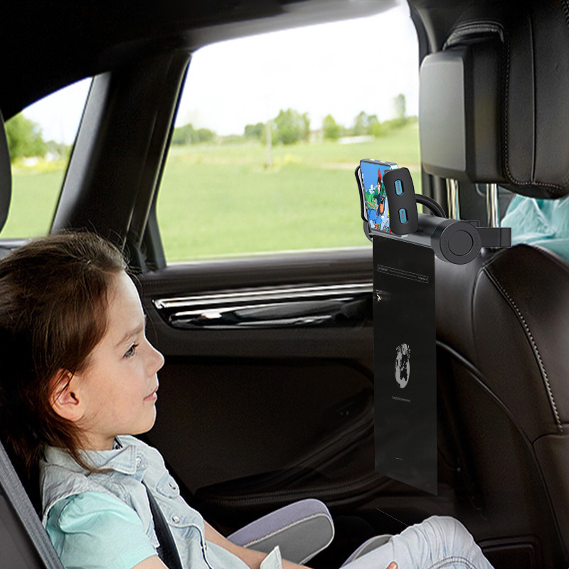 Vehicle mounted garbage bag roll disposable garbage bag and hidden hanging folding car phone holder