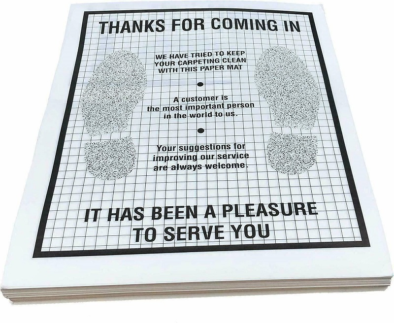 Custom printed personalized car foot mat carpet universal car paper floor mat with logo