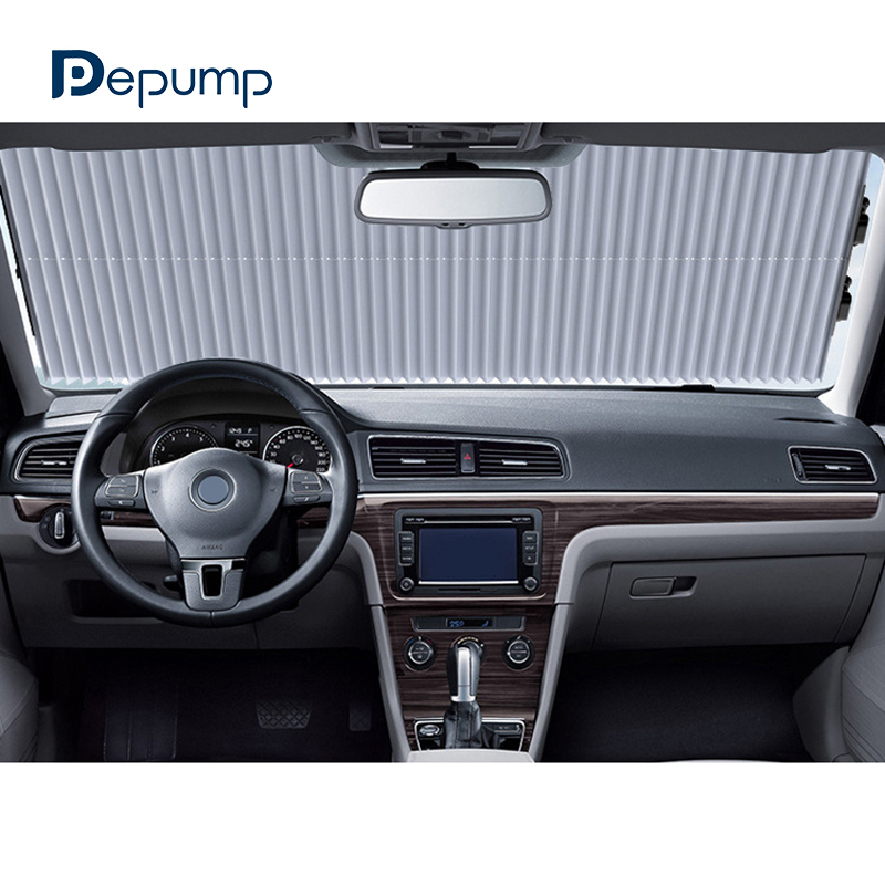 ZY-Q-006 aluminum foil Car Sunshade Front Window Retractable Car Sunshade