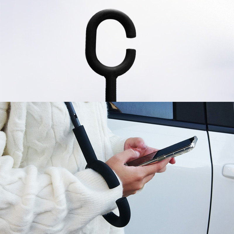 Long handle straight double layer car reverse umbrella sun protection waterproof logo customization