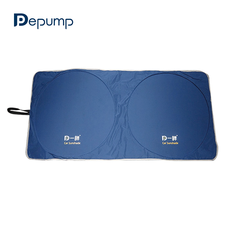 Car Windshield Sunshade Polyester pongee 300t Upgrade black glue cloth Full shading